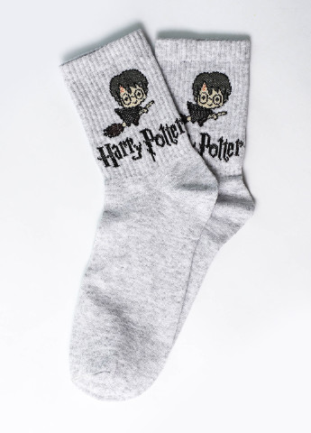 Шкарпетки Гаррі Поттер сірі Rock'n'socks сірі повсякденні