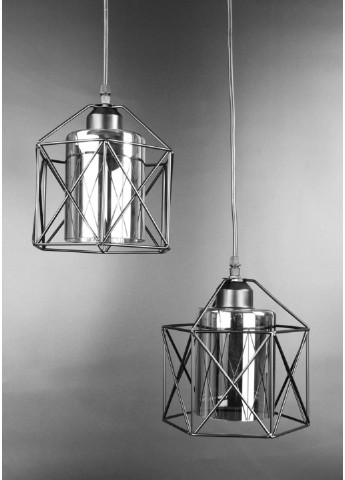 Люстра потолочная подвесная в стиле LOFT (лофт) 11770/2-gr Черный 30х36х36 см. Sunnysky (253527812)