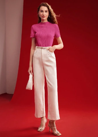 Фуксия блуза SHEIN