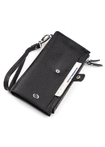 Жіночий шкіряний гаманець 10х19х2,5 см st leather (252132849)