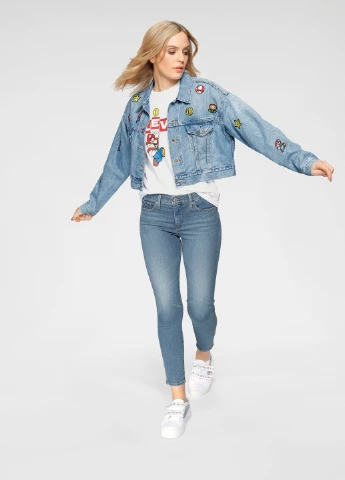 Голубая демисезонная куртка Levi's