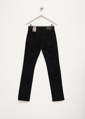 Черные демисезонные зауженные джинсы Benson & Cherry