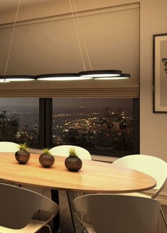 Світильник стельовий підвісний лофт світлодіодний BL-847S/76W WW BK Brille (253893695)