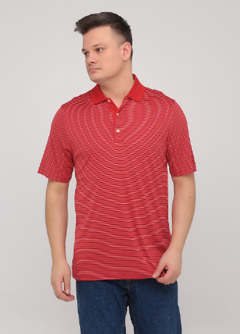 Темно-красная футболка-поло для мужчин Greg Norman в полоску