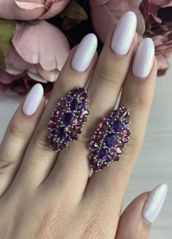 Сережки Silver Flame (152533560)