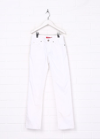 Белые демисезонные прямые джинсы Liu-Jo