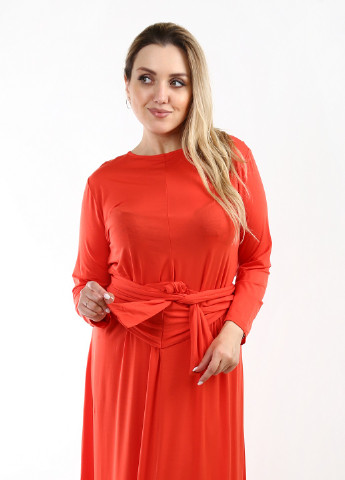 Світло-червона кежуал сукня Stefanel однотонна