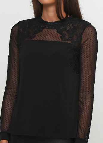 Черная демисезонная блуза Morgan