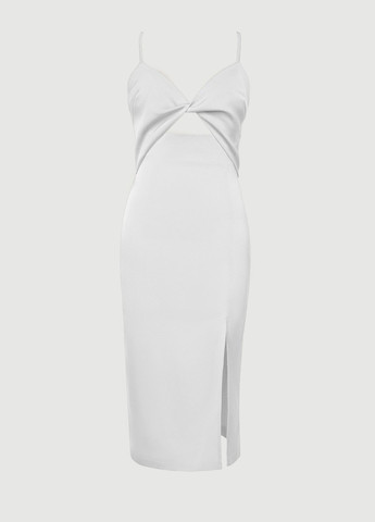 Белое кэжуал платье футляр Gepur однотонное