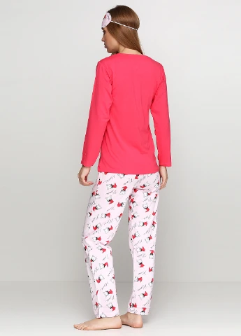 Рожевий демісезонний комплект (світшот, штани) Isilay Pijama