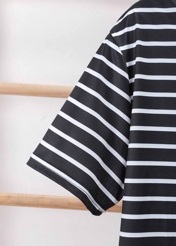 Черно-белый демисезонный комплект (футболка, брюки) SHEIN