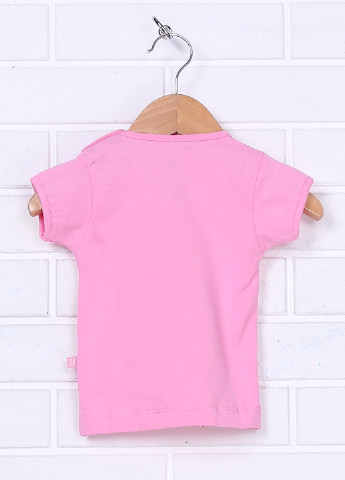 Світло-рожева літня футболка з коротким рукавом BBR kids