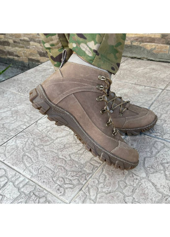 Коричневые осенние ботинки военные тактические всу (зсу) 7520 41 р 27 см коричневые KNF