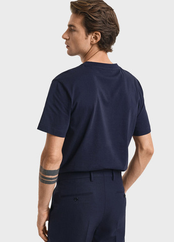 Синяя футболка Gant