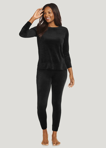 Чорний світшот Jockey однотонний без декору (294915717)