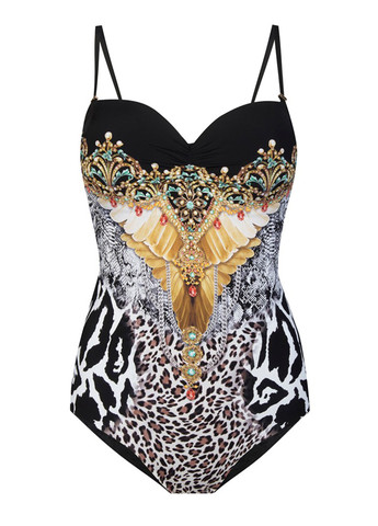 Комбинированный летний купальник слитный Marc & André