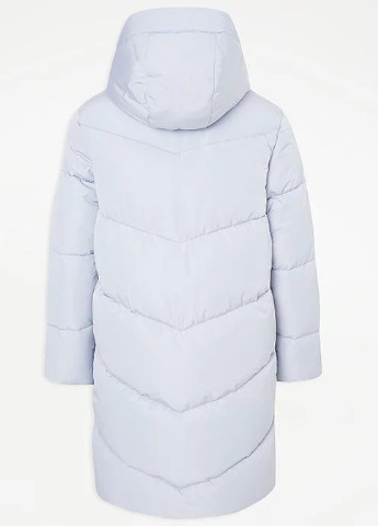 Голубая зимняя удлиненная зимняя куртка для девочки 267415 George