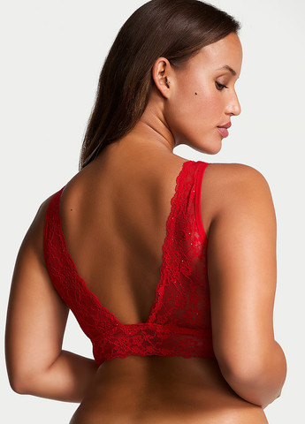 Красный демисезонный комплект (бюстгальтер, трусики) Victoria's Secret