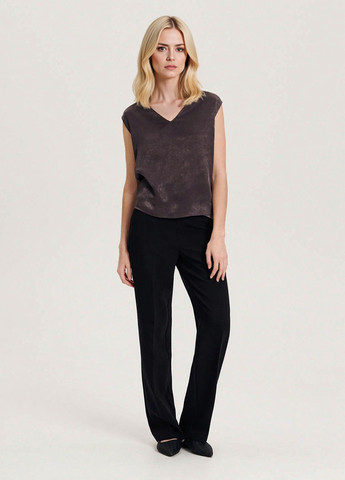 Тёмно-серая блуза Reserved