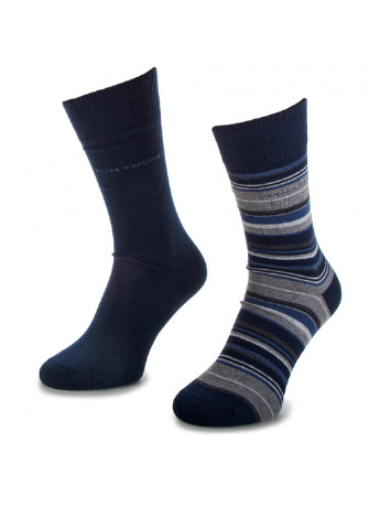Шкарпетки чоловічі Tom Tailor MEN BASIC SOCKS 90101 39-42 Tom Tailor MEN BASIC SOCKS 90101 39- смужки сині повсякденні