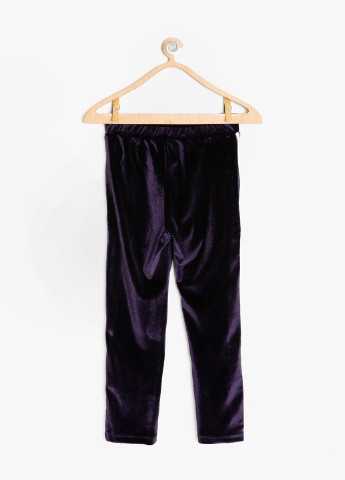 Темно-фиолетовые кэжуал демисезонные зауженные брюки KOTON