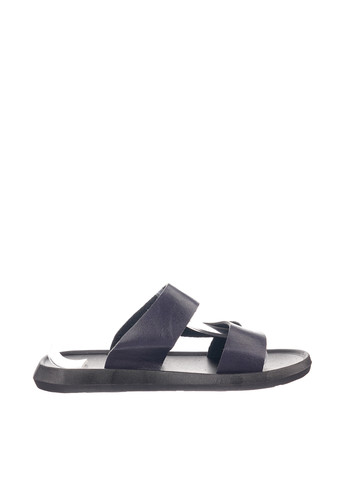 Темно-синие шлепанцы No Brand