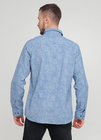 Темно-голубой кэжуал рубашка с цветами Jack & Jones