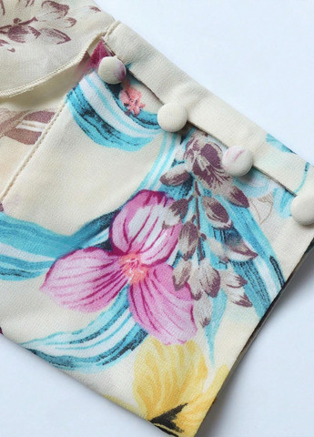 Комбінована кежуал сукня кльош SHEIN з квітковим принтом