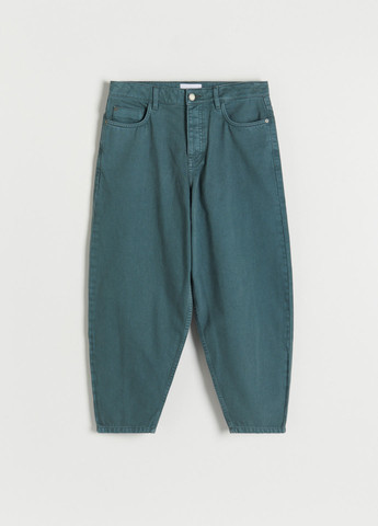 Темно-зеленые демисезонные баллоны, укороченные джинсы Reserved