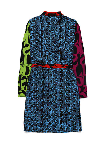 Комбинированное кэжуал платье рубашка Desigual колор блок