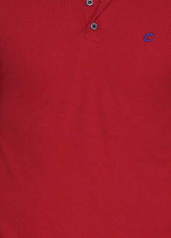 Вишневая футболка-поло для мужчин Chiarotex с логотипом