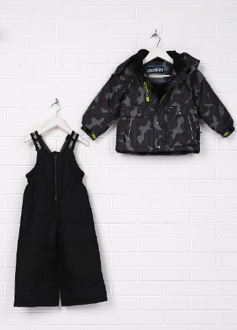 Черный зимний комплект (куртка, полукомбинезон) Gusti Boutique