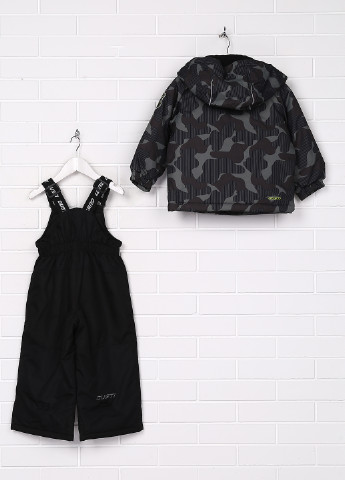 Черный зимний комплект (куртка, полукомбинезон) Gusti Boutique