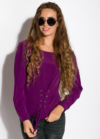 Пурпурная демисезонная блуза Time of Style