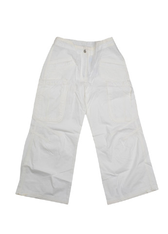 Белые кэжуал летние прямые брюки Danza
