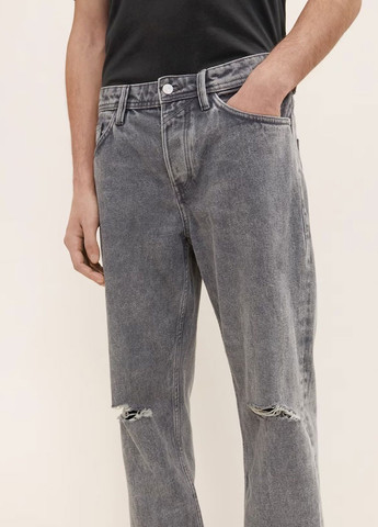 Серые демисезонные прямые джинсы Tom Tailor