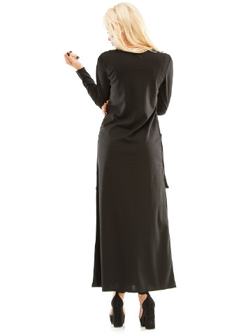 Черное кэжуал платье Demma однотонное