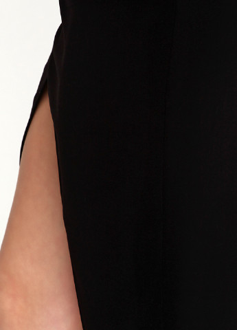 Черная кэжуал однотонная юбка Elisabetta Franchi со средней талией