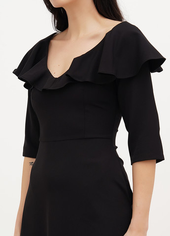 Черное кэжуал платье Babylon однотонное