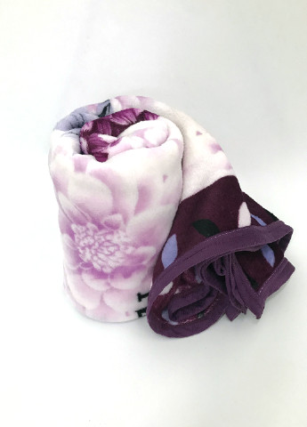 Плед велсофт (микрофибра)140*210см, легкий шелковистый Mulberry-Home розово-лиловый