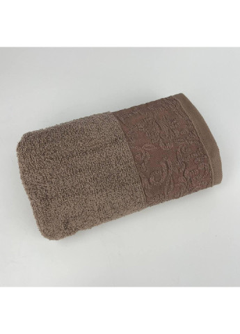 Power рушник для обличчя махровий febo vip cotton botan туреччина 6397 коричневий 50х90 см комбінований виробництво - Туреччина