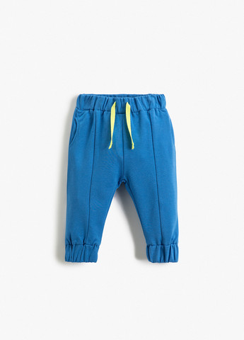 Голубые спортивные демисезонные брюки джоггеры KOTON