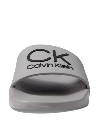 Серые кэжуал шлепанцы Calvin Klein