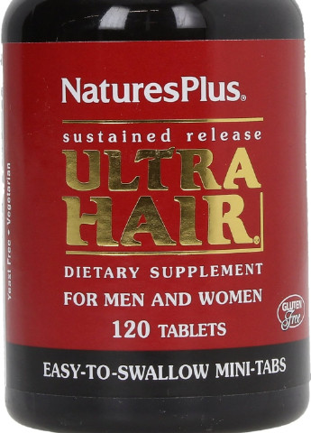 Комплекс для кожи, волос и ногтей Nature's Plus Ultra Hair For Men & Women 120 Tablets Natures Plus (256455221)