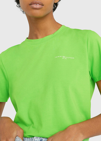 Салатовая летняя футболка Tommy Hilfiger