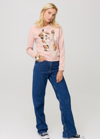 Бежевый свитшот женский basic /no flis/ YAPPI рисунок (252259356)