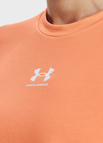 Свитшот Under Armour - Прямой крой логотип оранжевый спортивный полиэстер, трикотаж - (257947525)