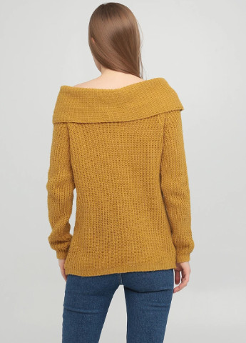 Горчичный демисезонный свитер Quiz