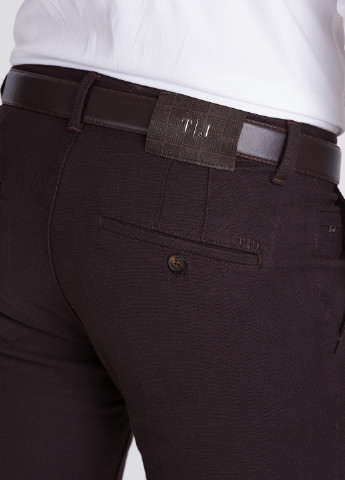 Коричневые классические демисезонные зауженные брюки Trend Collection