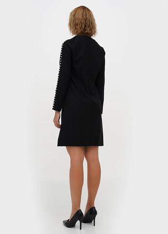 Чорна кежуал сукня Sassofono однотонна